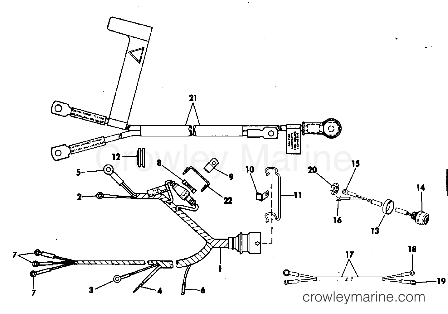 1983 Outboard 25 - J25ECTD - INSTRUMENT & CABLE