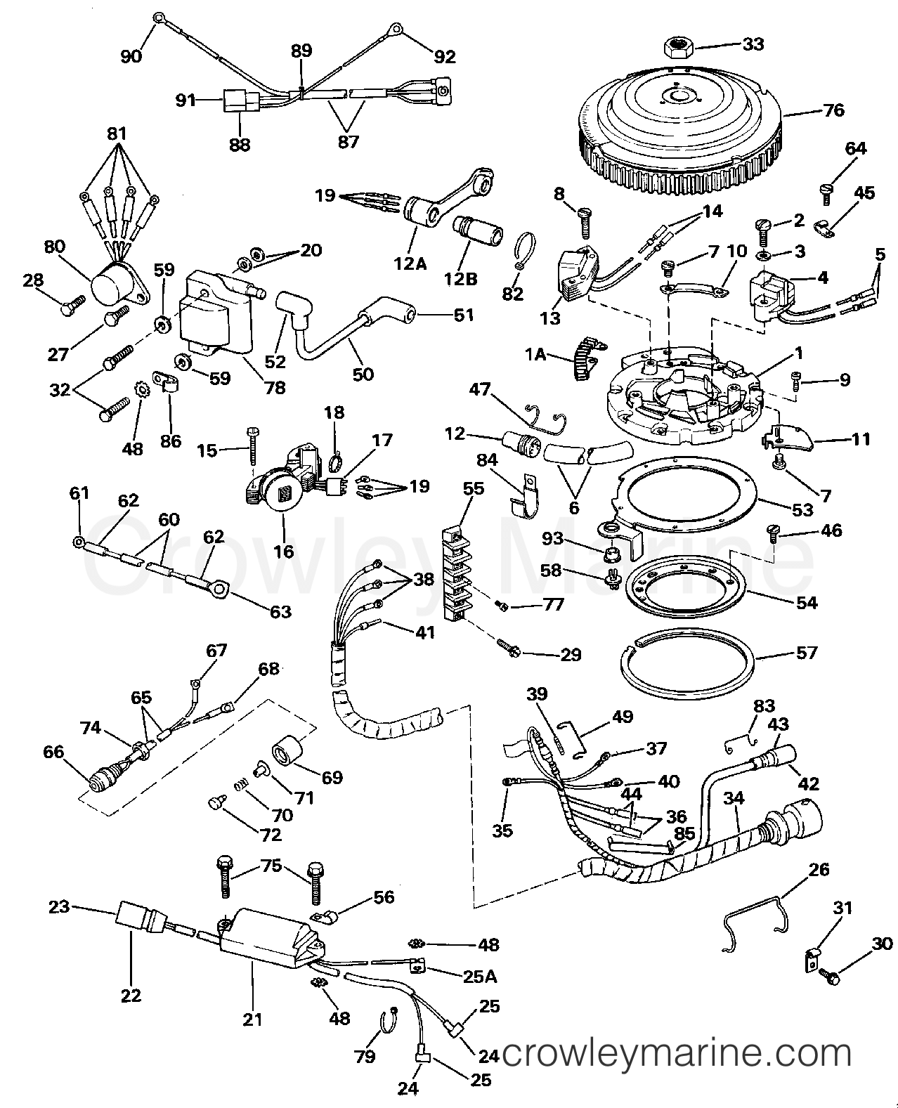 1988 Outboard 40 - E40ECCS - IGNITION SYSTEM