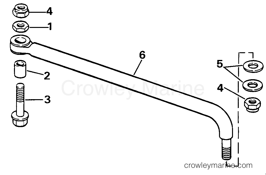 1989 Evinrude Outboards 90 - TE90TLCEM STEERING CONNECTOR KIT NON POWER STEERING section