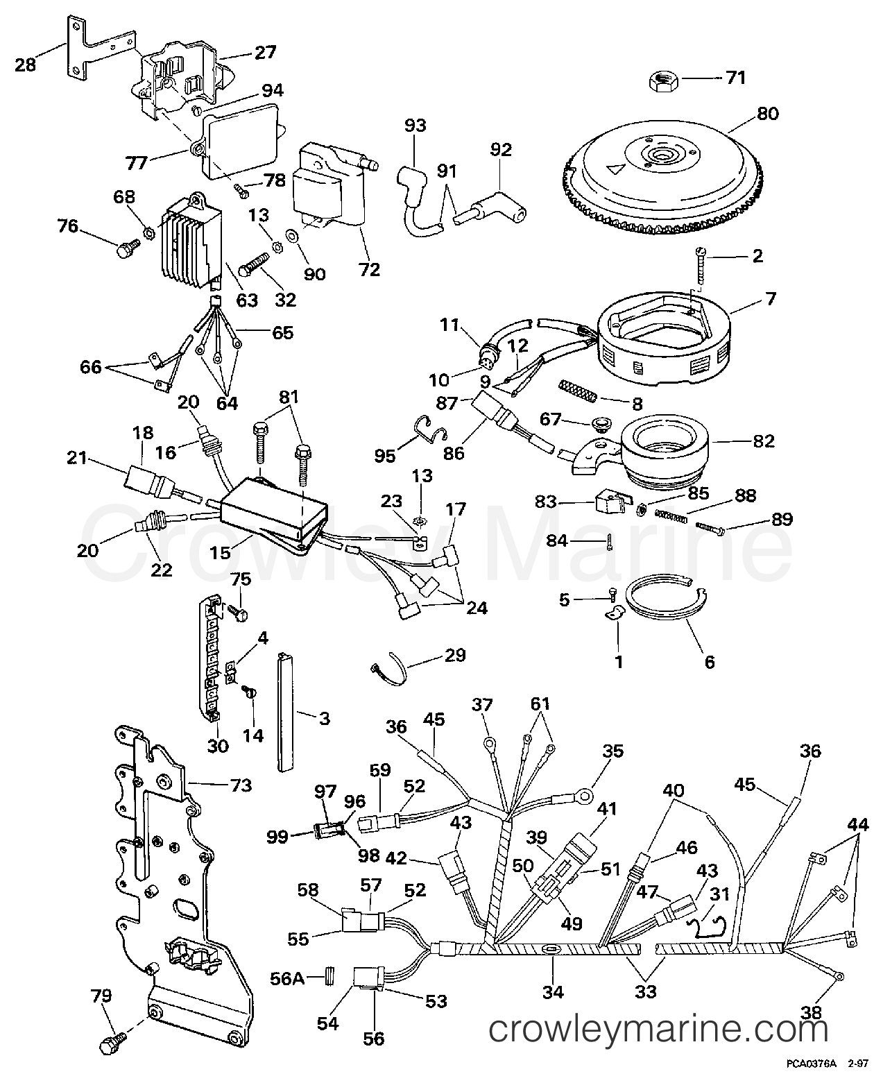 1997 Outboard 50 - BJ50DTLEUR - IGNITION SYSTEM