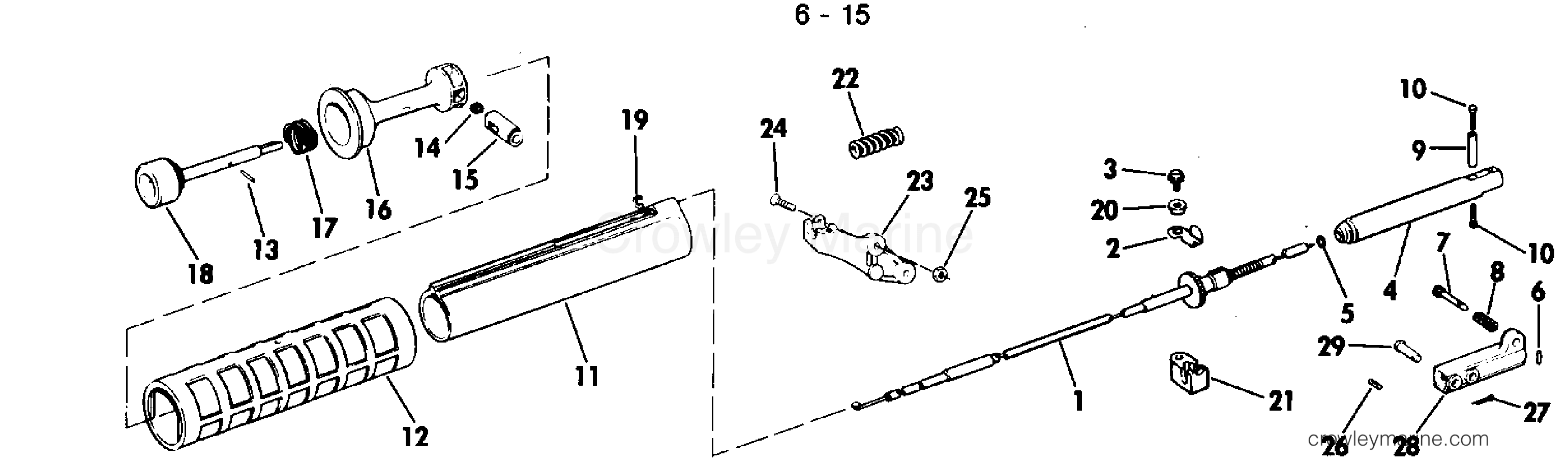 1979 Rigging Accessories - Miscellaneous - SHIFT HANDLE KIT 6 - 15
