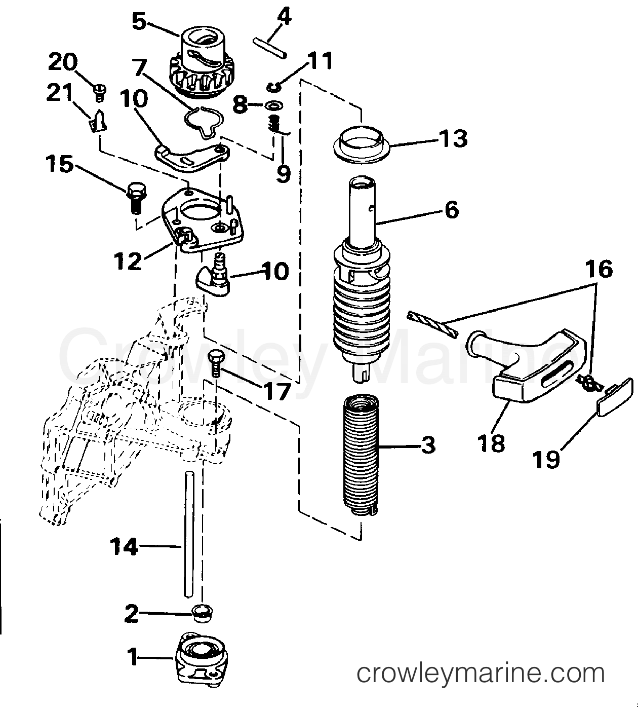 1988 Outboard 8 - J8SRLCCS - REWIND STARTER