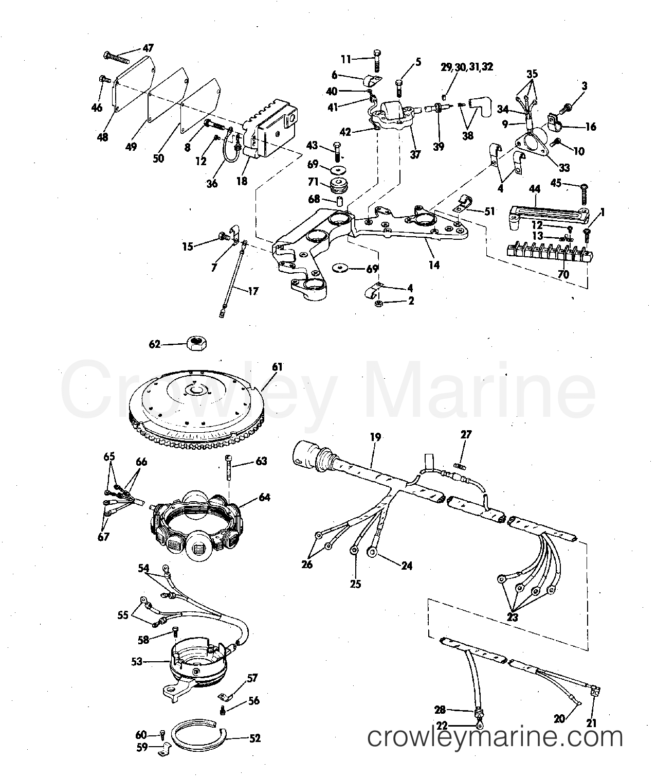 1973 Outboard 115 - 115ESL73M - IGNITION SYSTEM
