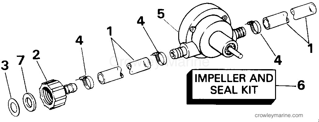 1991 Rigging OMC Stern Drive - All Models - OIL DRAIN PUMP KIT