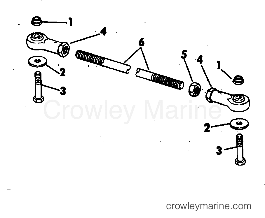 1973 Rigging Parts Accessories - Steering STEERING CONNECTOR KITS 50 HP THRU 135 HP section