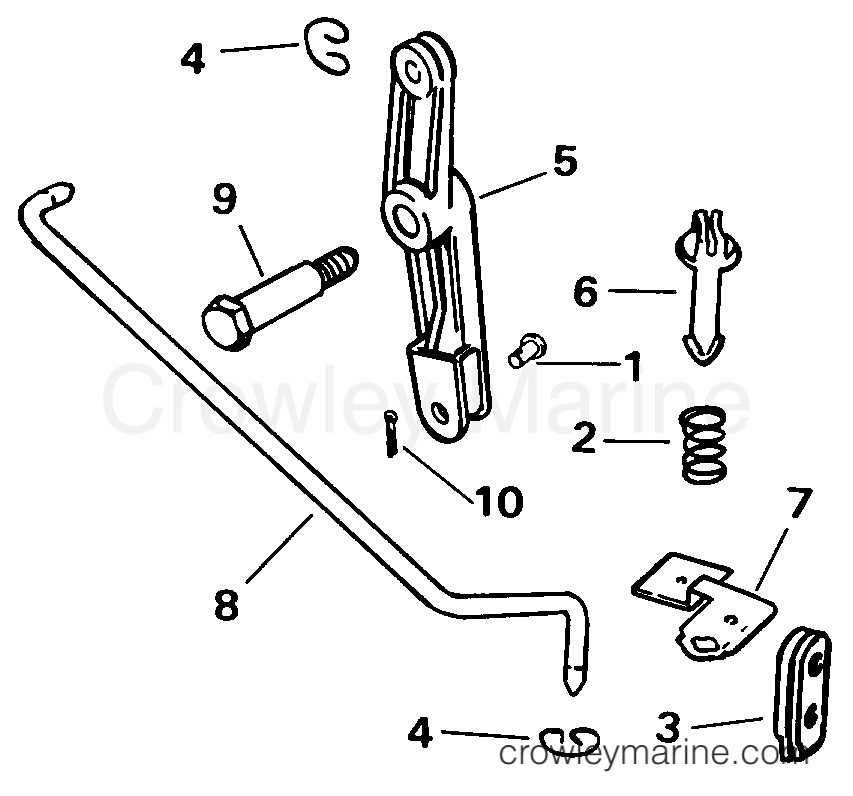 1998 Rigging Accessories - Remote Controls - REMOTE CONTROL ADAPTER KIT -- 5, 6, 8 MODELS (2-CYCLE)