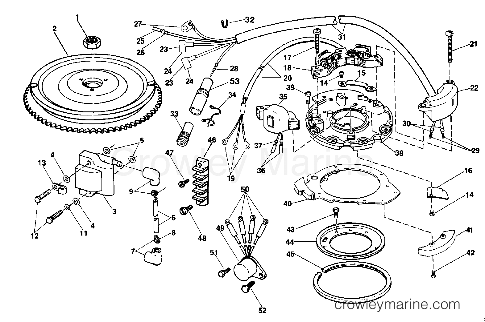 1989 Outboard 30 - J30TECED - IGNITION