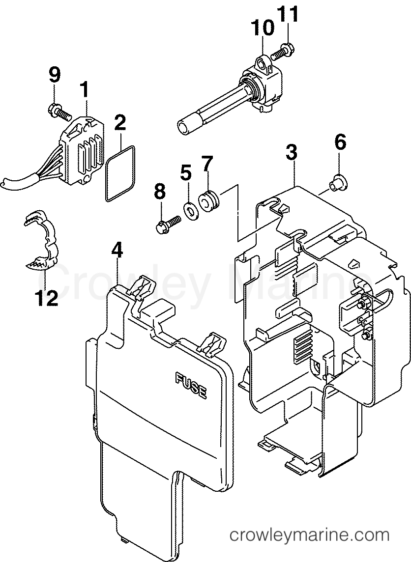 2005 Outboard 200 - BJ200X4SO - IGNITION COIL & RECTIFIER