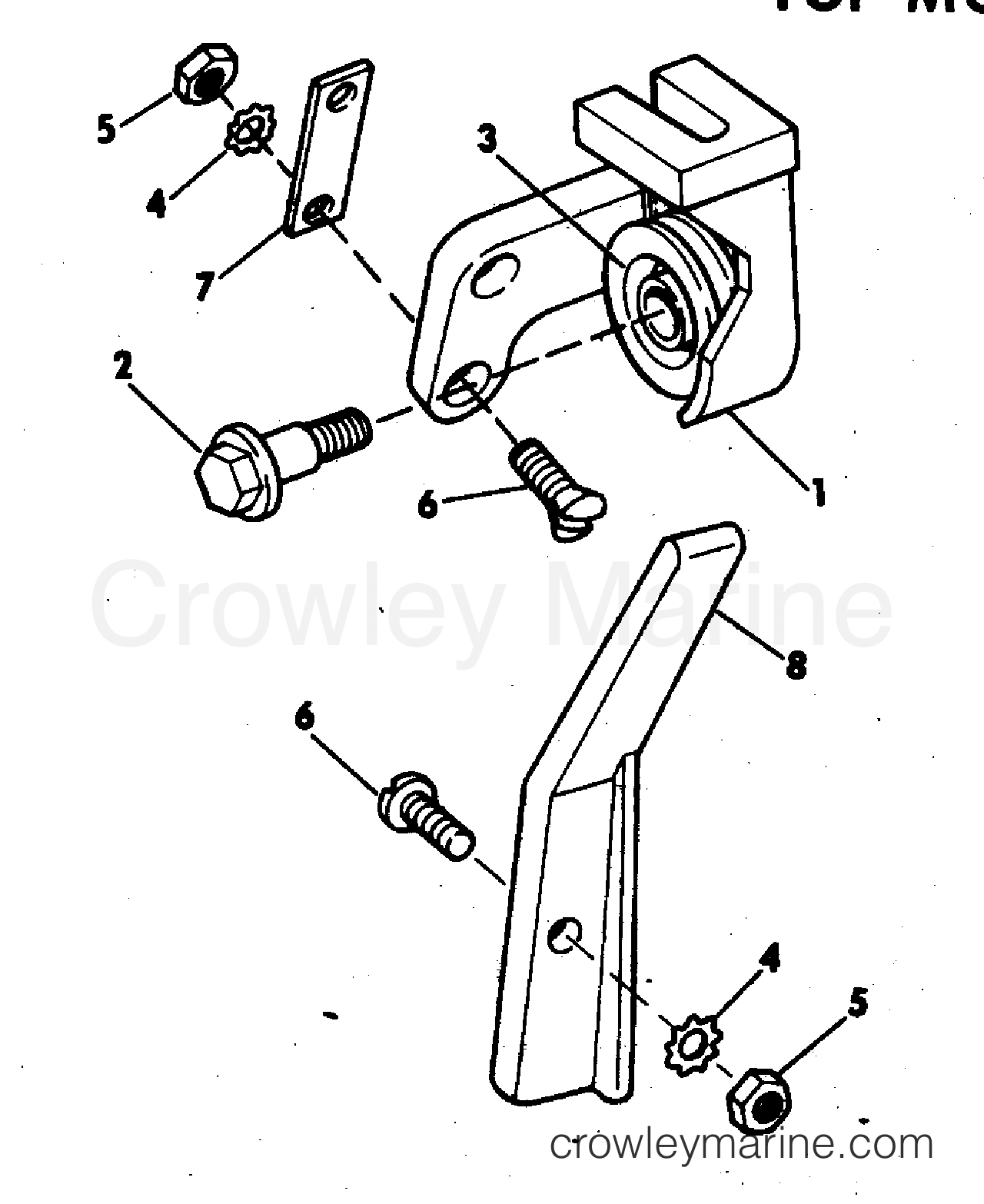 1977 Rigging Accessories - Remote Controls - TOP MOUNT CONTROL KIT 4 HP