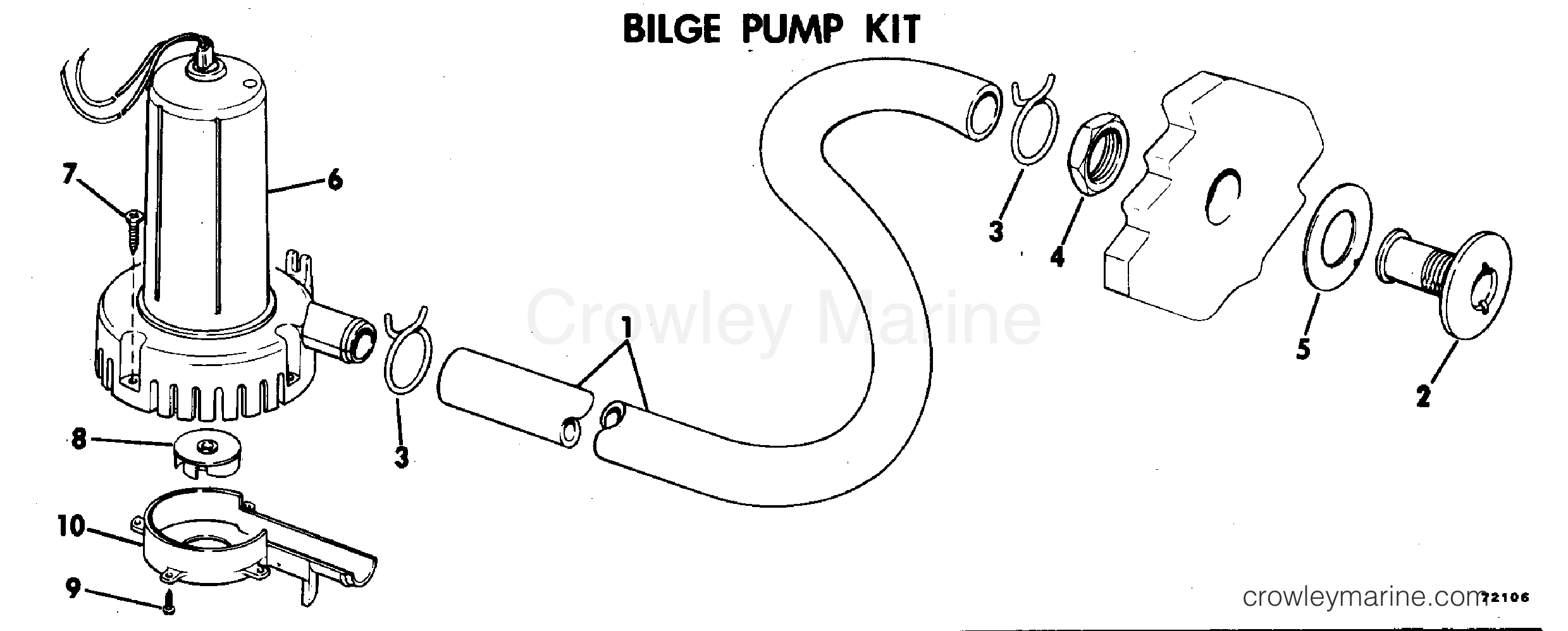 1978 Rigging Accessories - Electrical System - BILGE PUMP KIT