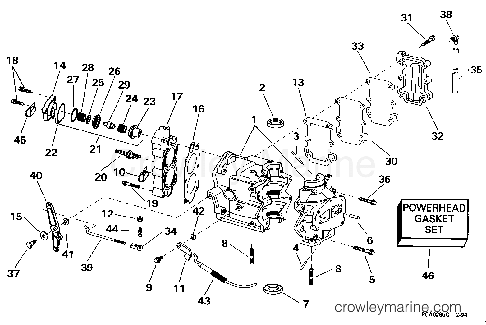 1996 Outboard 8 - BJ8RCH - STEERING HANDLE