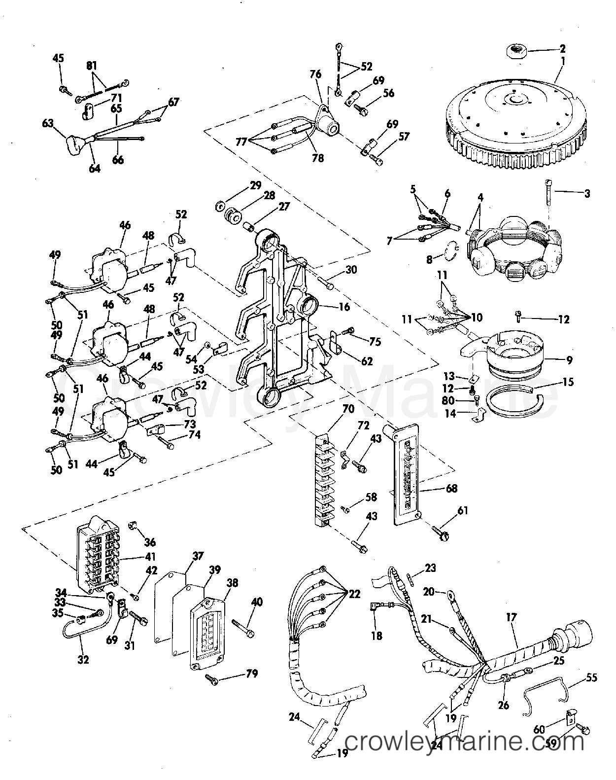 1972 Outboard 65 - 65272S - IGNITION SYSTEM
