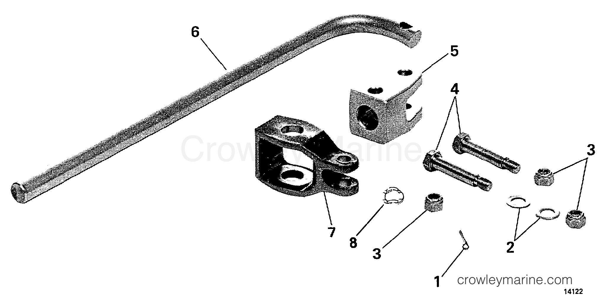 1997 Rigging Accessories - Steering - POWER STEERING STEPPED TRANSOM KIT