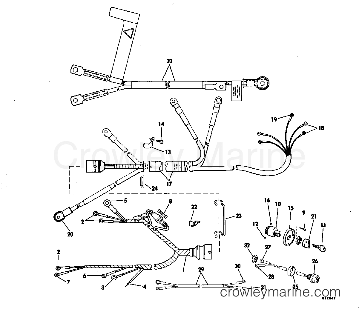 1981 Outboard 25 - J25TECIM - INSTRUMENT AND CABLE