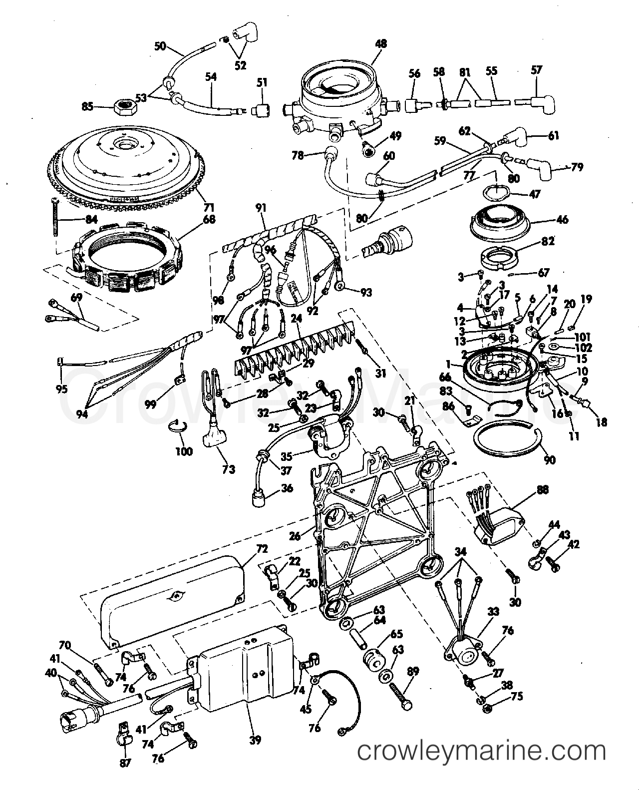 1971 Outboard 125 - 125ESL71C - IGNITION SYSTEM
