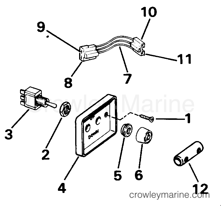 1987 Rigging Accessories - Miscellaneous - TRIM/TILT SWITCH CONVERSION KIT-DUAL ENGINE