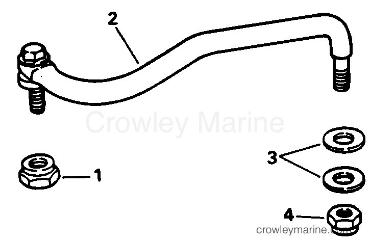 1993 Evinrude Outboards 15 - E15RLETB STEERING LINK KIT section