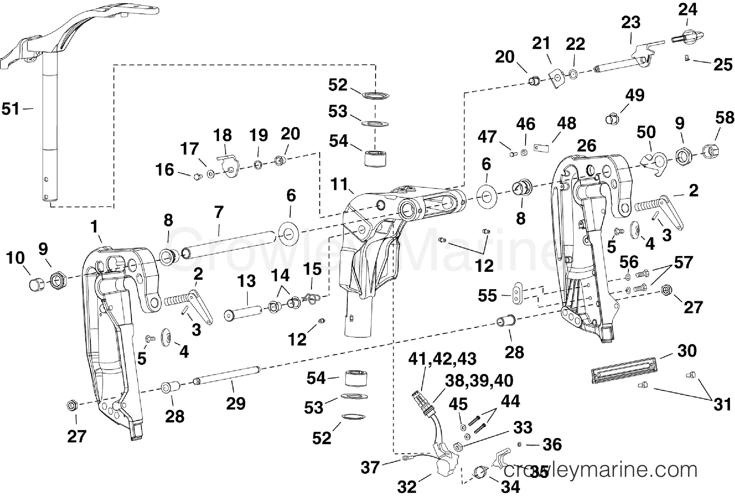 2012 Outboard 15 - E15DHTLINR - SWIVEL BRACKET