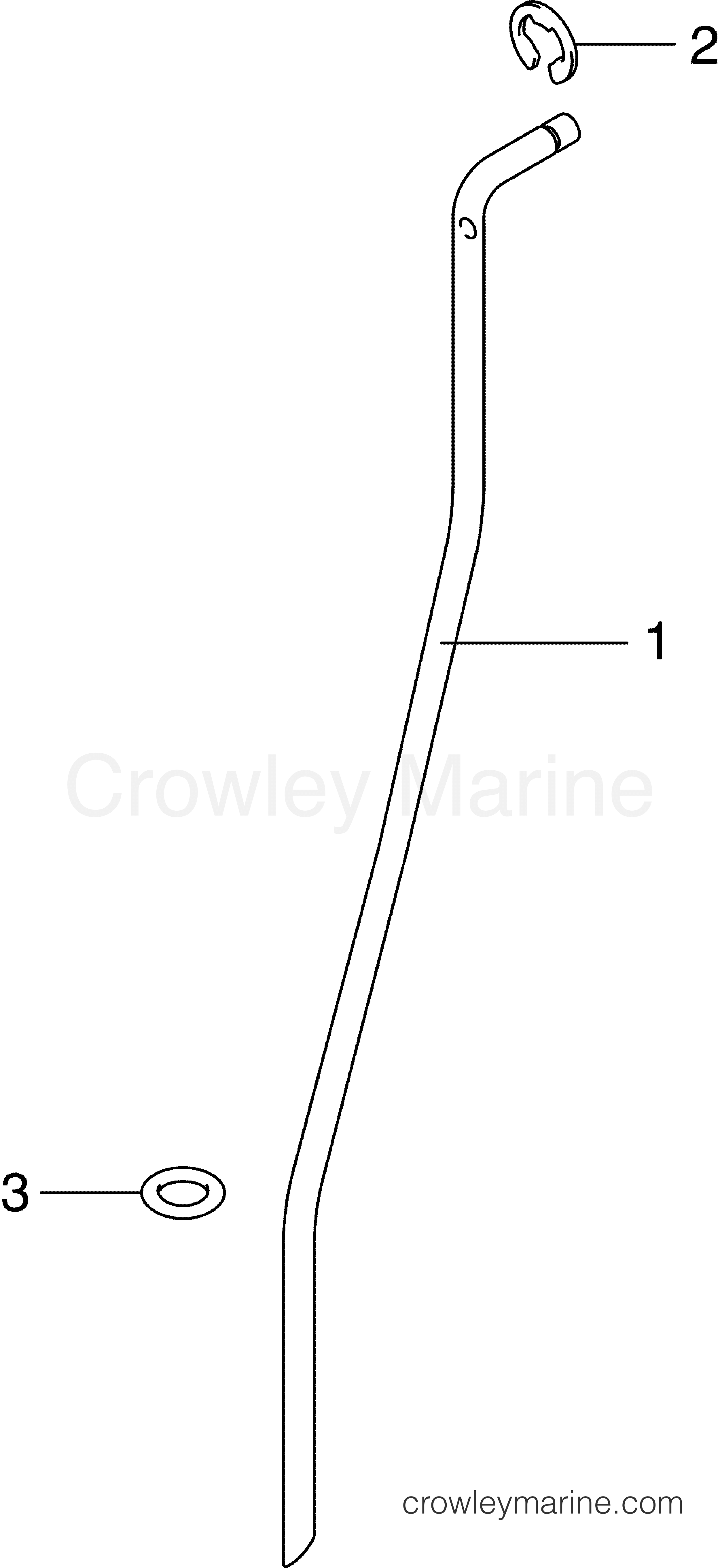 2007 Outboard 2.5 - J2R4SUC - SHIFT ROD