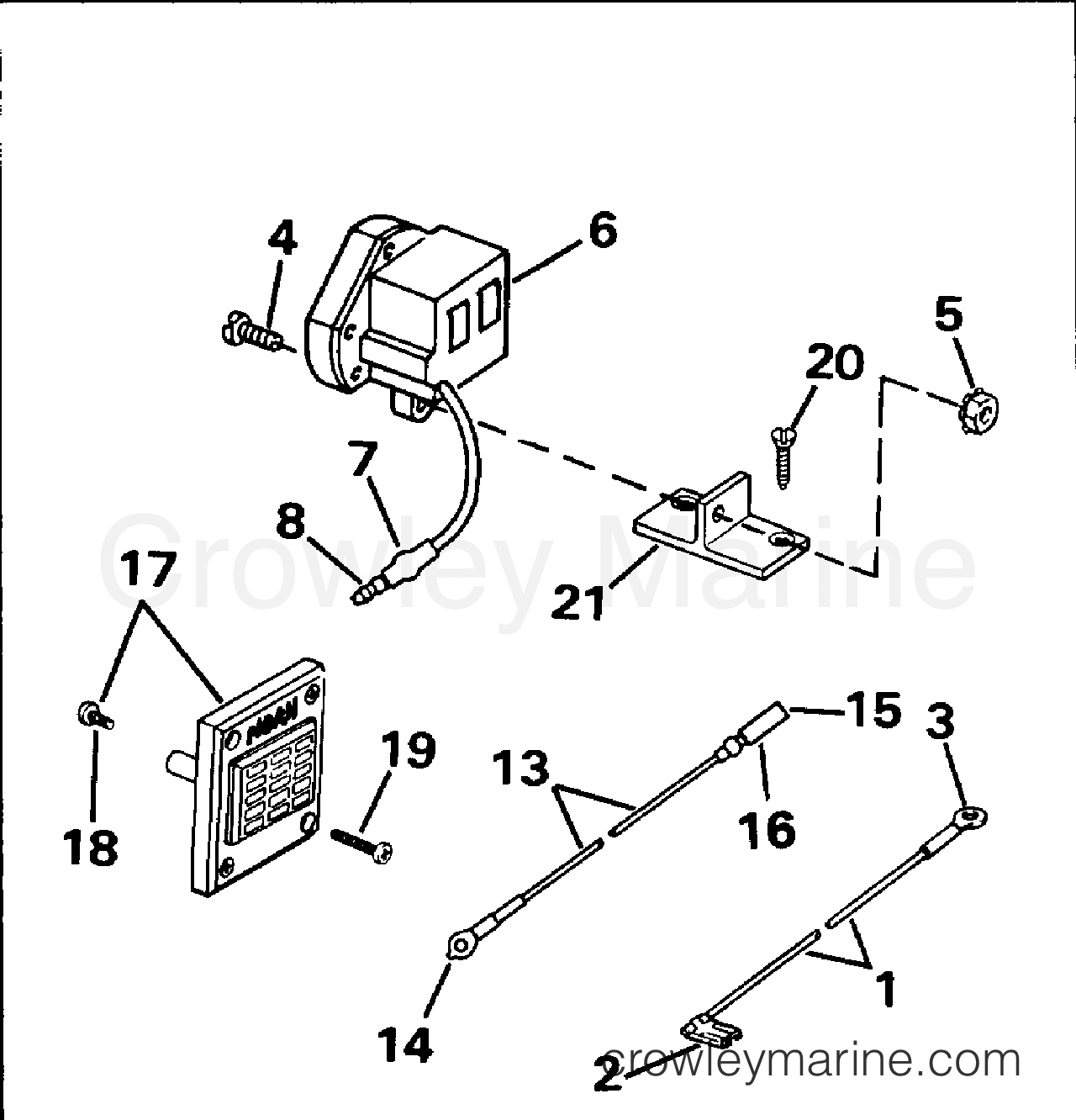 1996 Rigging OMC Stern Drive - All Models - AUDIBLE WARNING KIT
