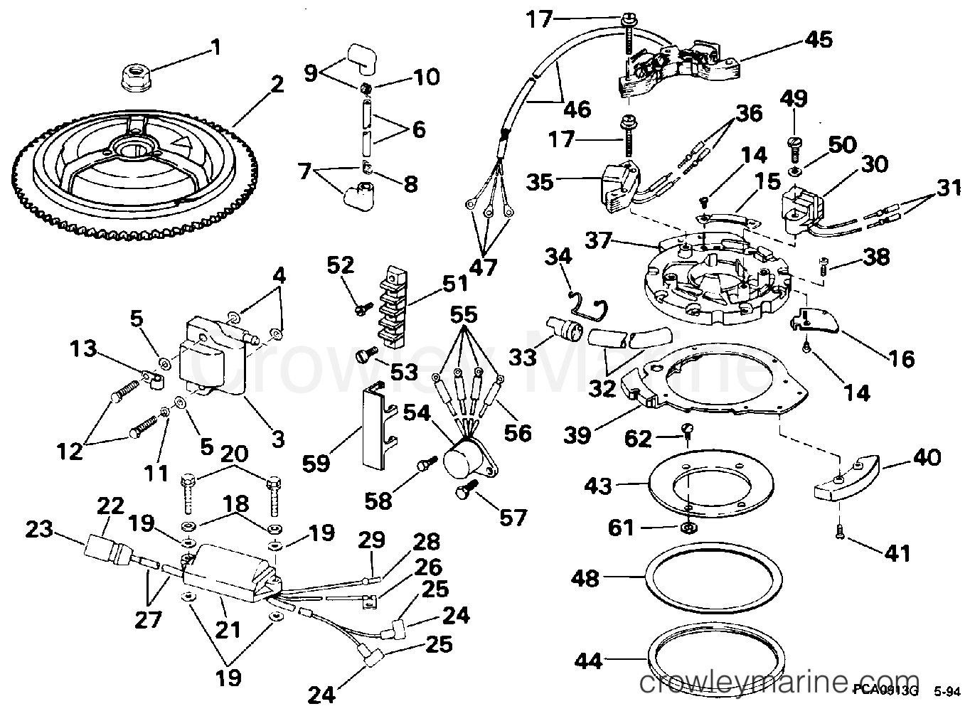 1995 Outboard 28 - J28ESLEOC - IGNITION