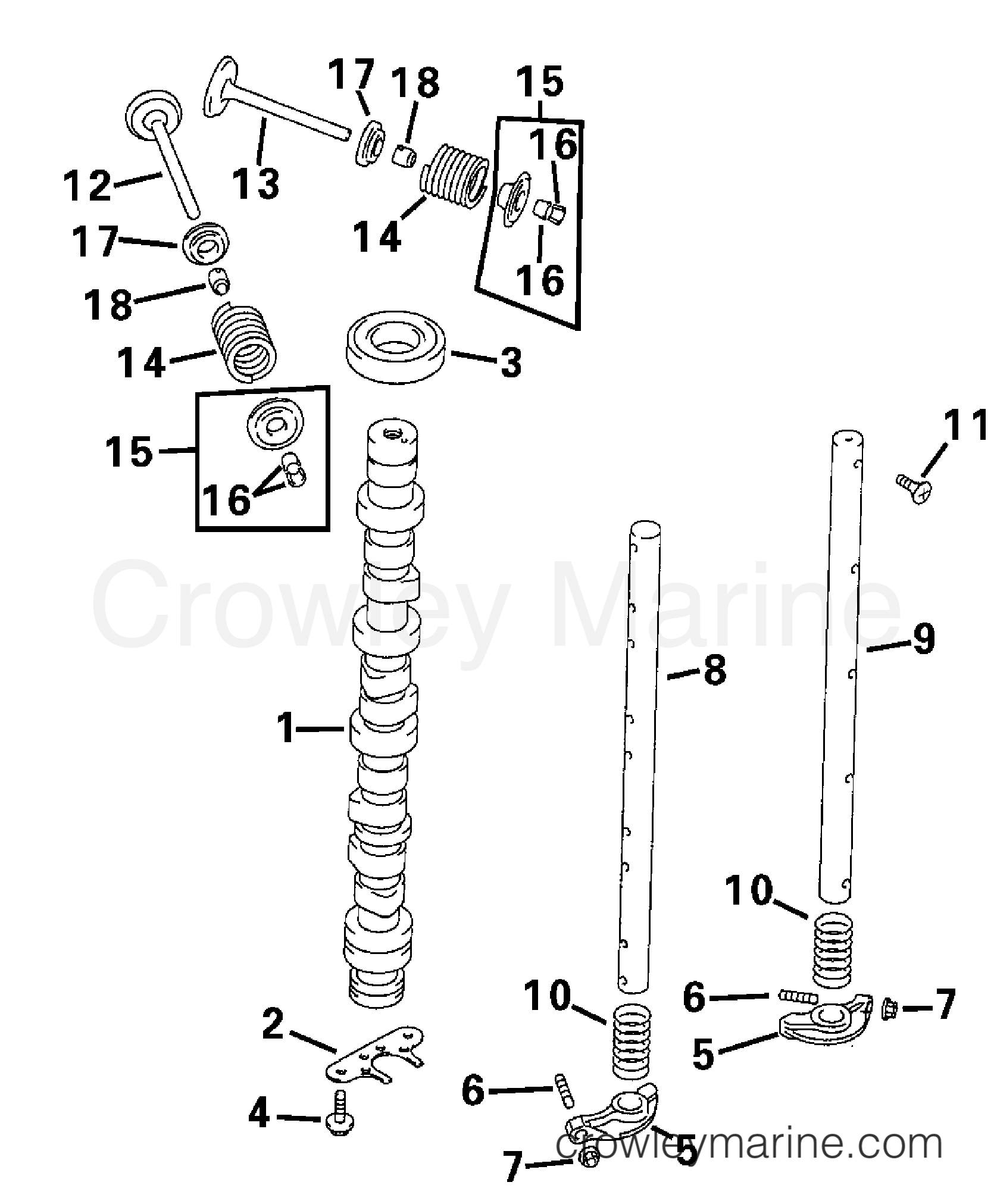 2000 Outboard 70 - E70 - CAMSHAFT