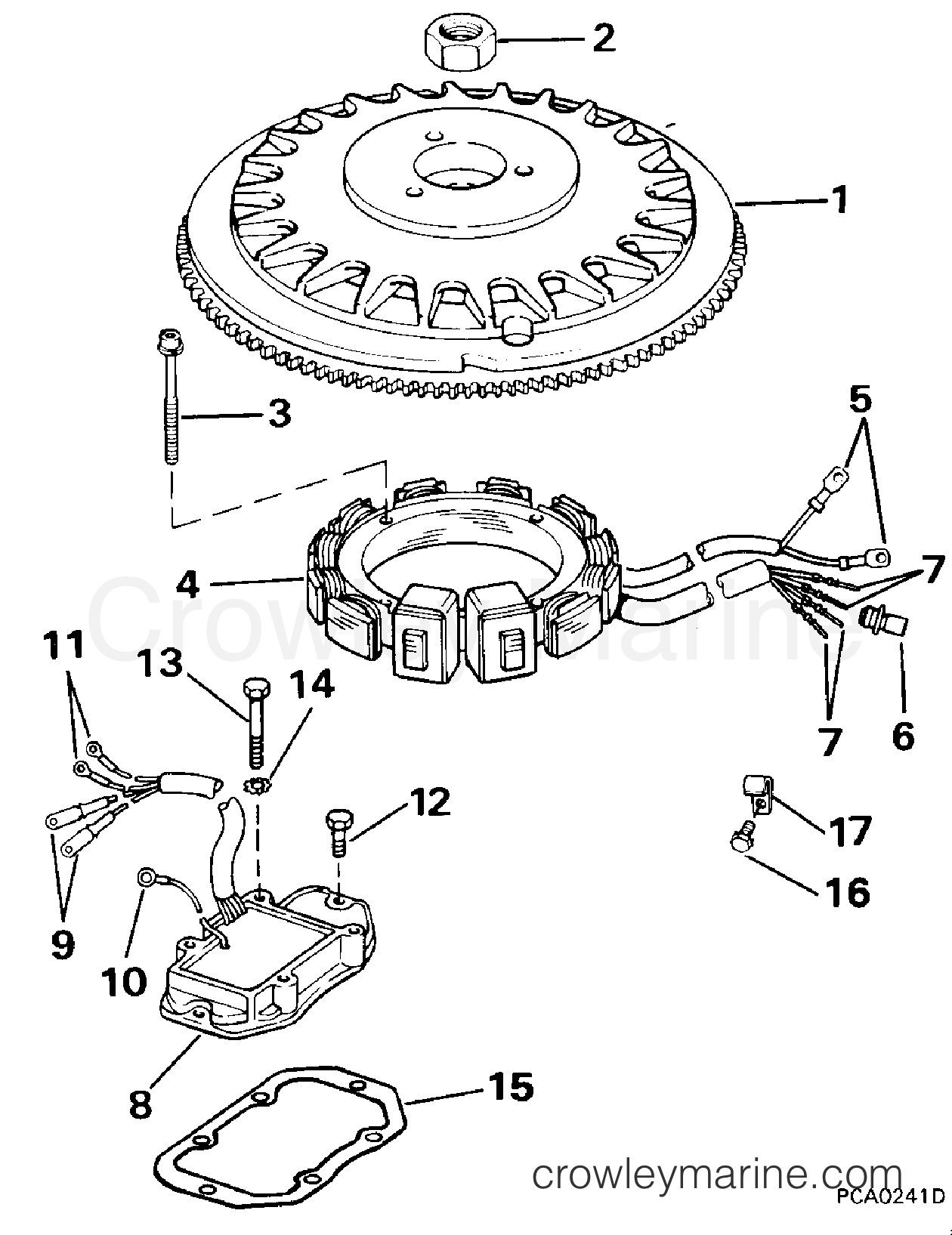 1990 Rigging Accessories - Electrical System - ALTERNATOR KIT,35 AMP - 150 MODELS