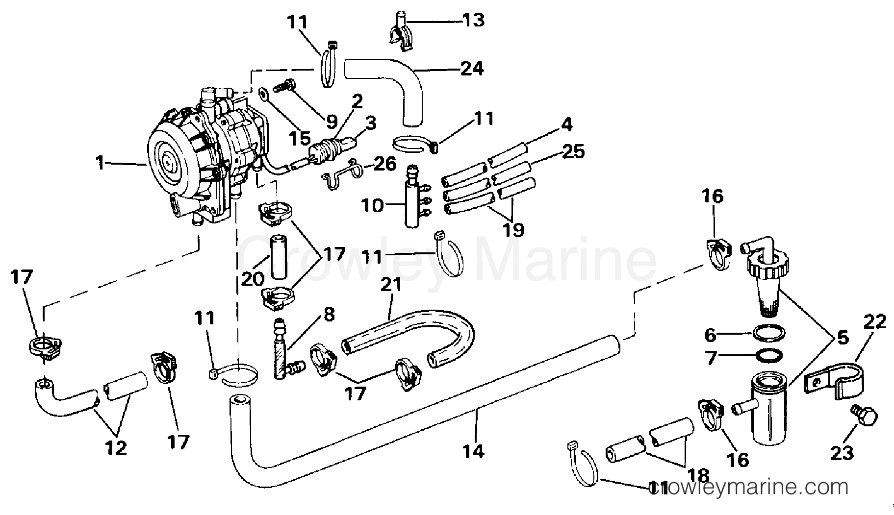 VRO PUMP 1986 Outboard 40 E40RCDE Crowley Marine
