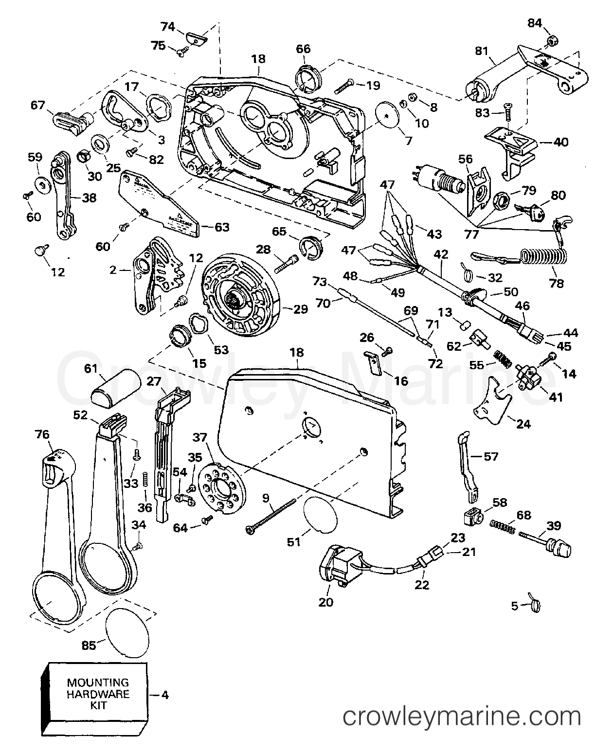 1997 Outboard 55 - HJ55WMLZ - REMOTE CONTROL