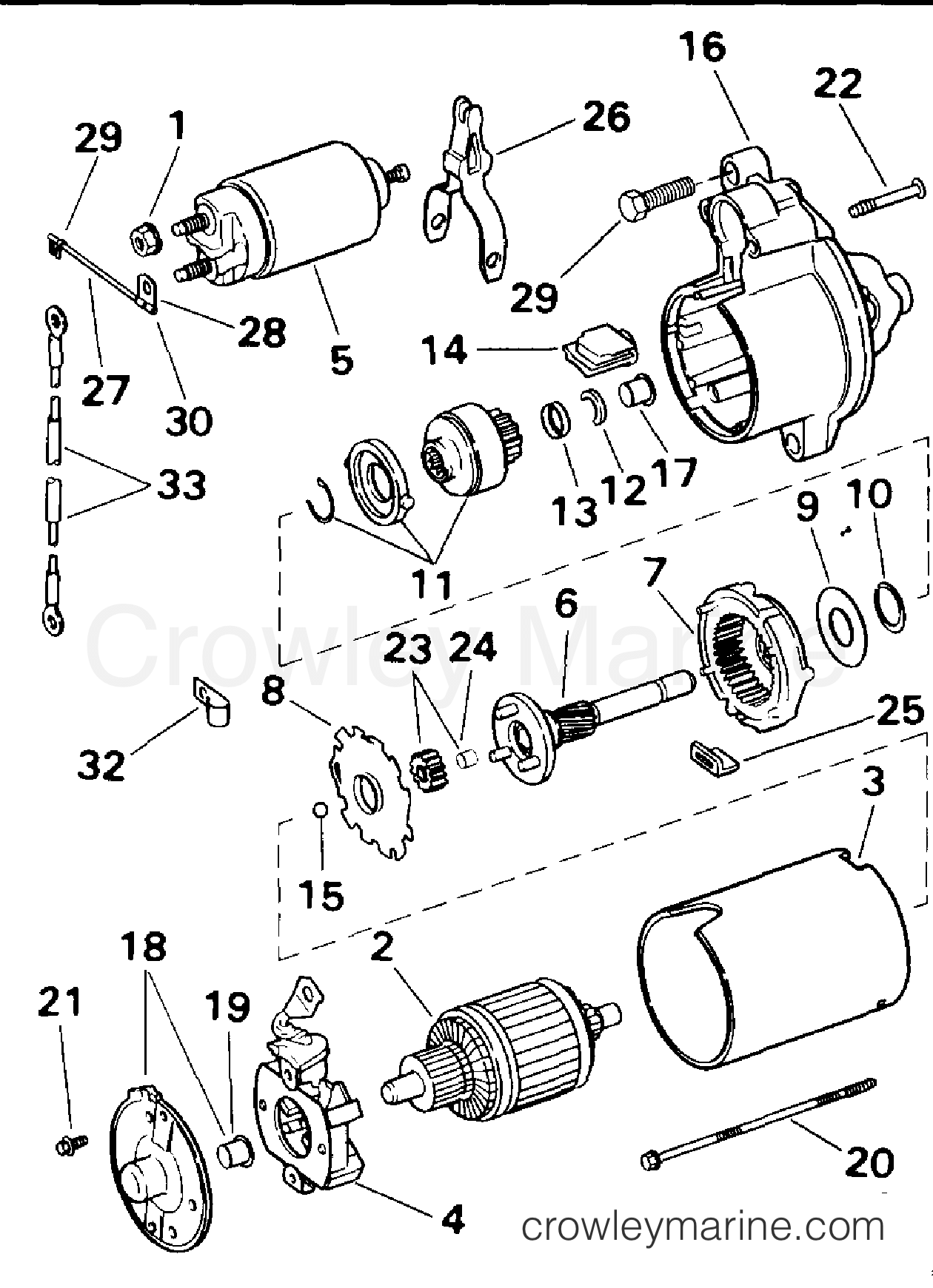 1994 Stern Drive 5.8 - 58FAGPMDA - STARTER