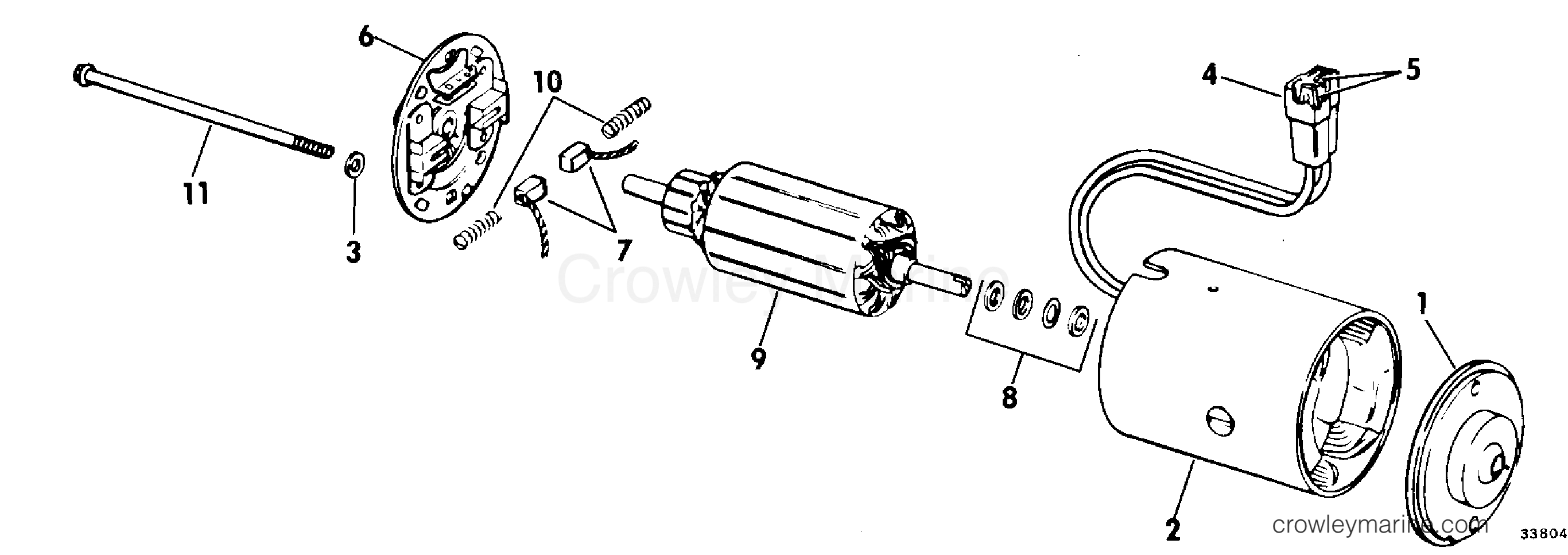 1978 OMC Stern Drive 120 - 990242D TILT MOTOR GROUP section