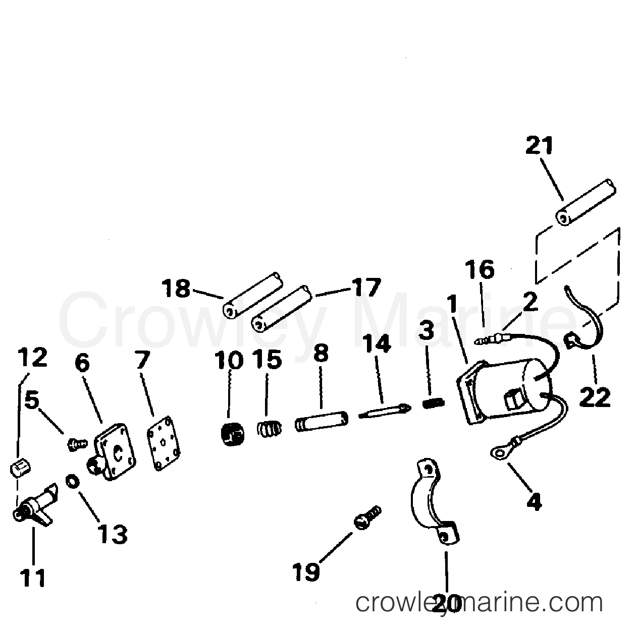 1995 Outboard 40 - J40TLEOD - PRIMER SYSTEM - ELECTRIC START
