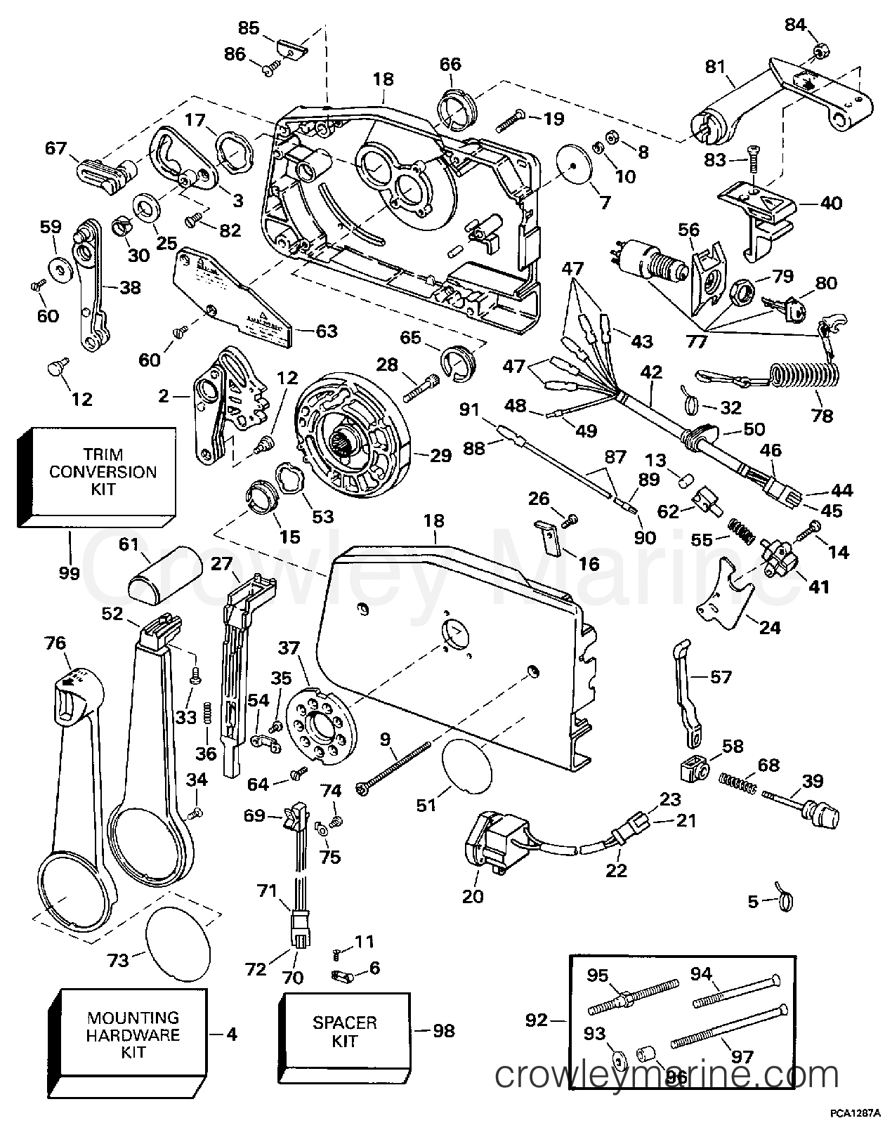 1997 Outboard 125 - SJ125WTPLJ - REMOTE CONTROL
