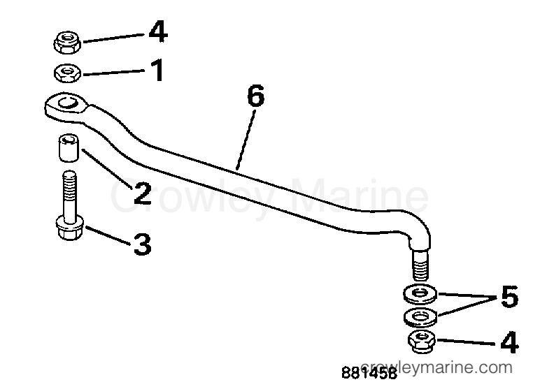 1998 Johnson Outboards 50 - X50ESLECC STEERING LINK KIT section
