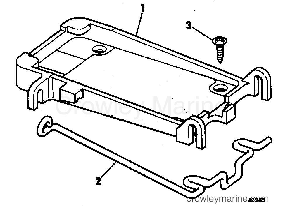 1981 Rigging Accessories - Miscellaneous - DECK MOUNT KIT-ELECTRIC OUTBOARD