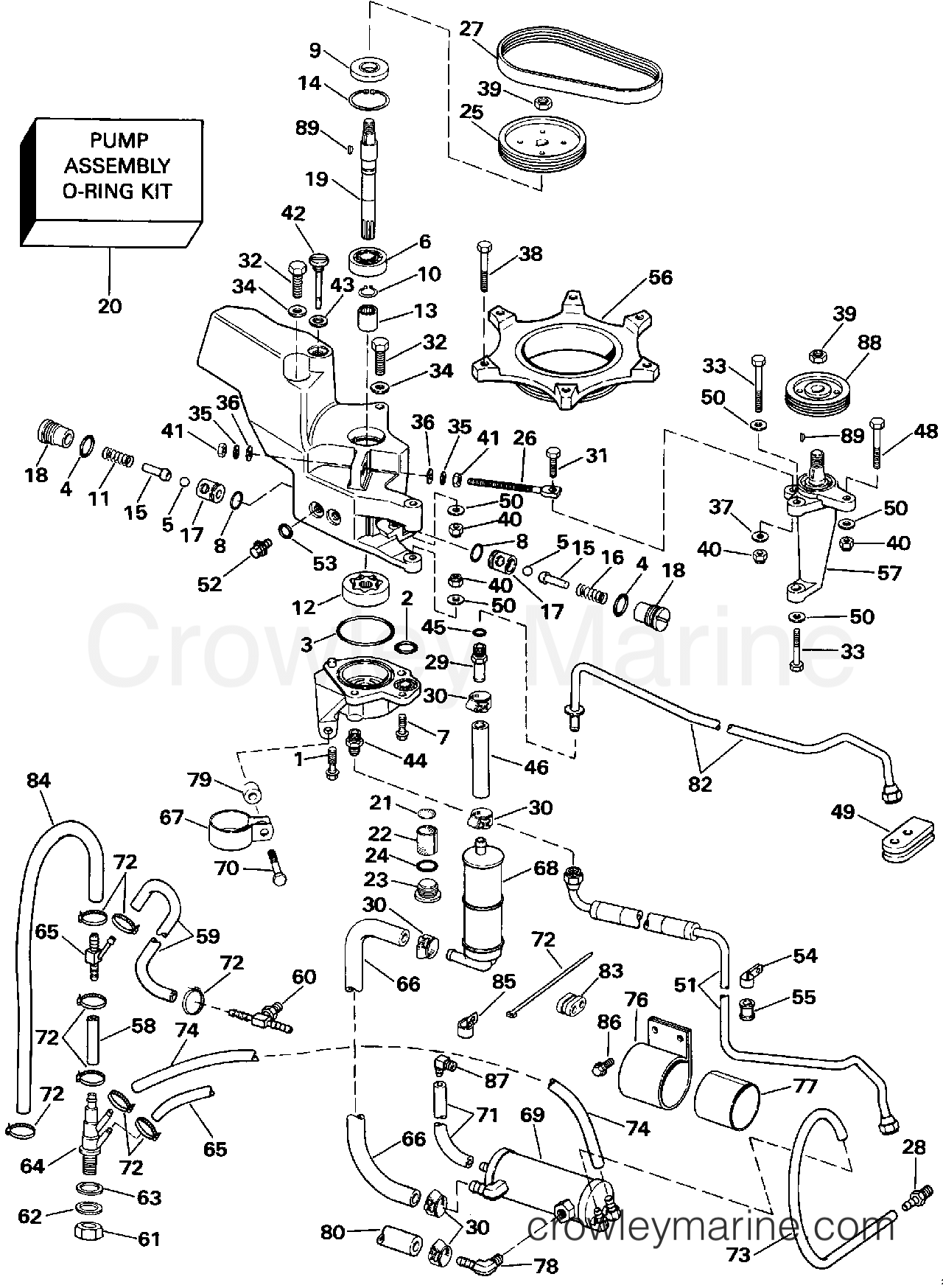 1991 Rigging Accessories - Steering - STEERING PUMP KIT