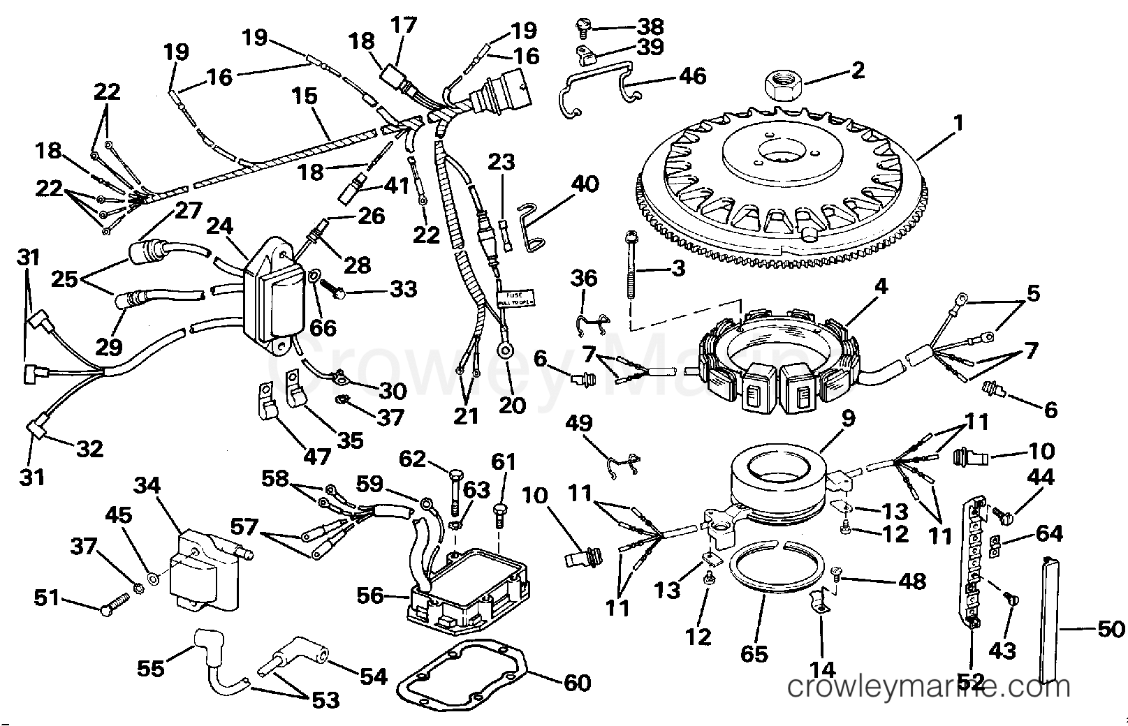 1988 Outboard 175 - J175TXCCM - IGNITION SYSTEM