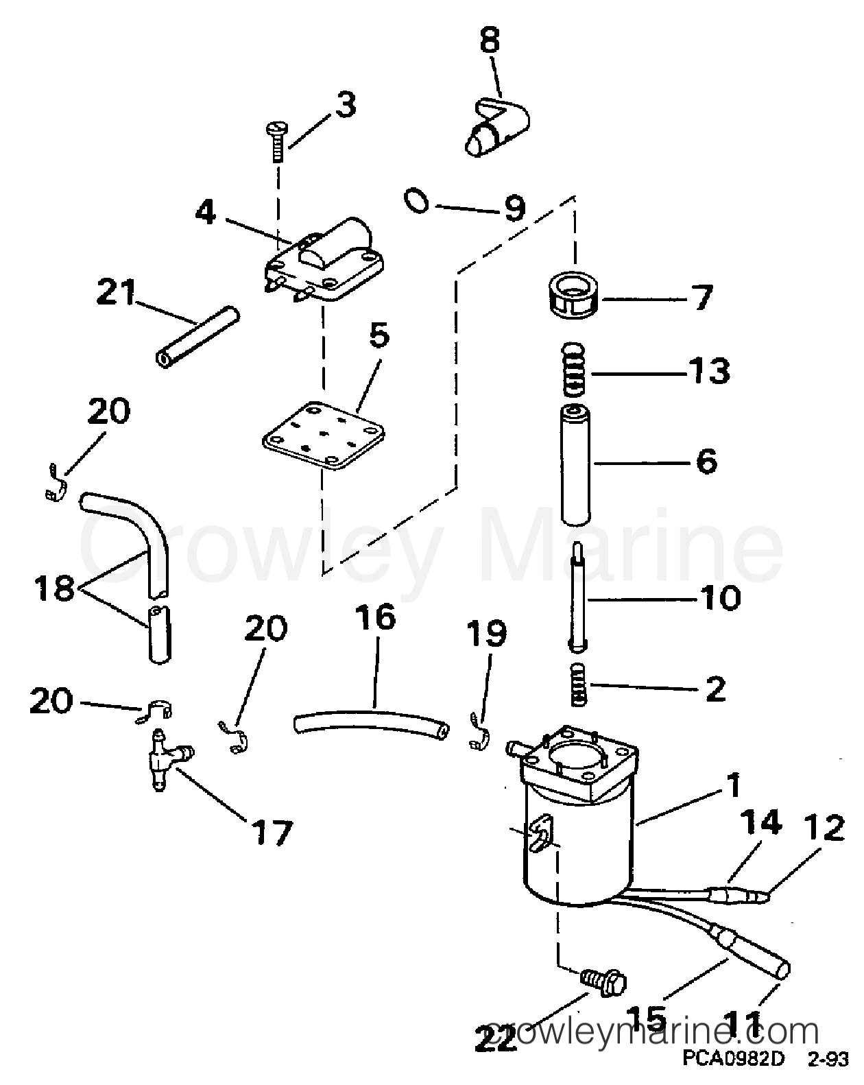 1997 Outboard 9.9 - J10EEUS - ELECTRIC PRIMER SYSTEM
