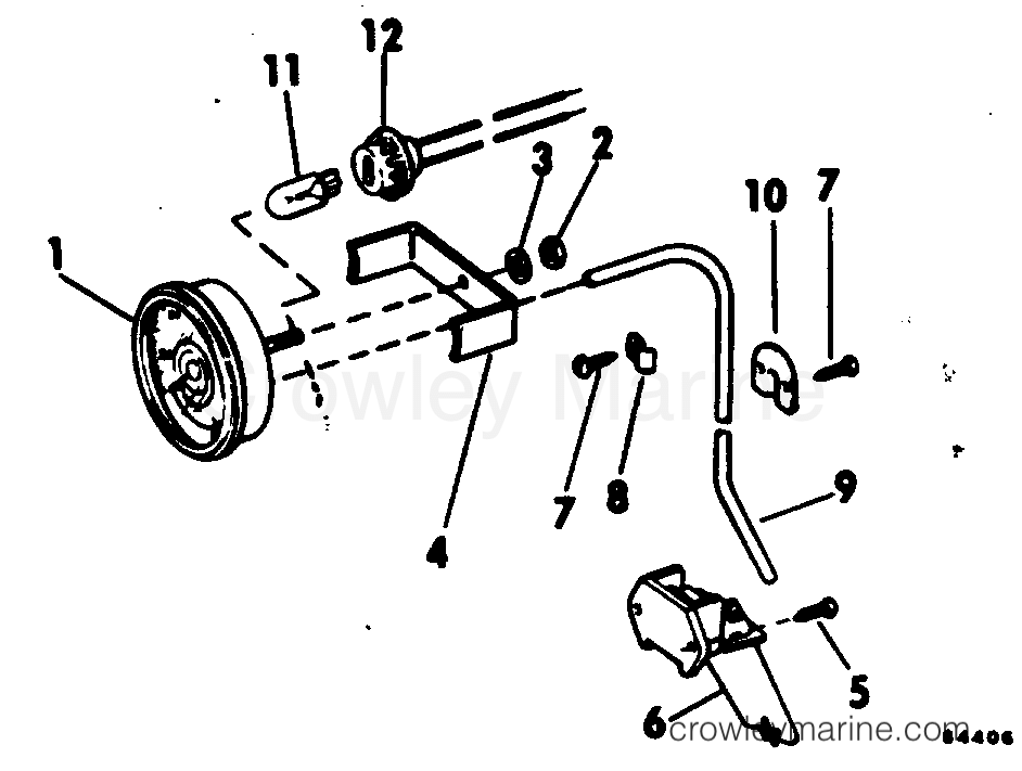 1979 Rigging OMC Stern Drive - All Models - SPEEDOMETER KIT-FLUSH MOUNT
