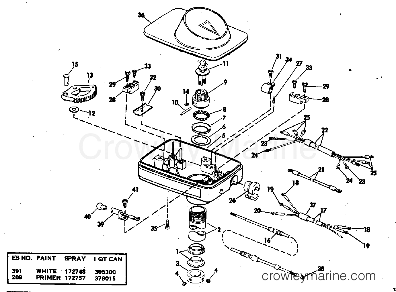 1978 Electric Motors 24 Volt - E48-C - STEERING HOUSING GROUP