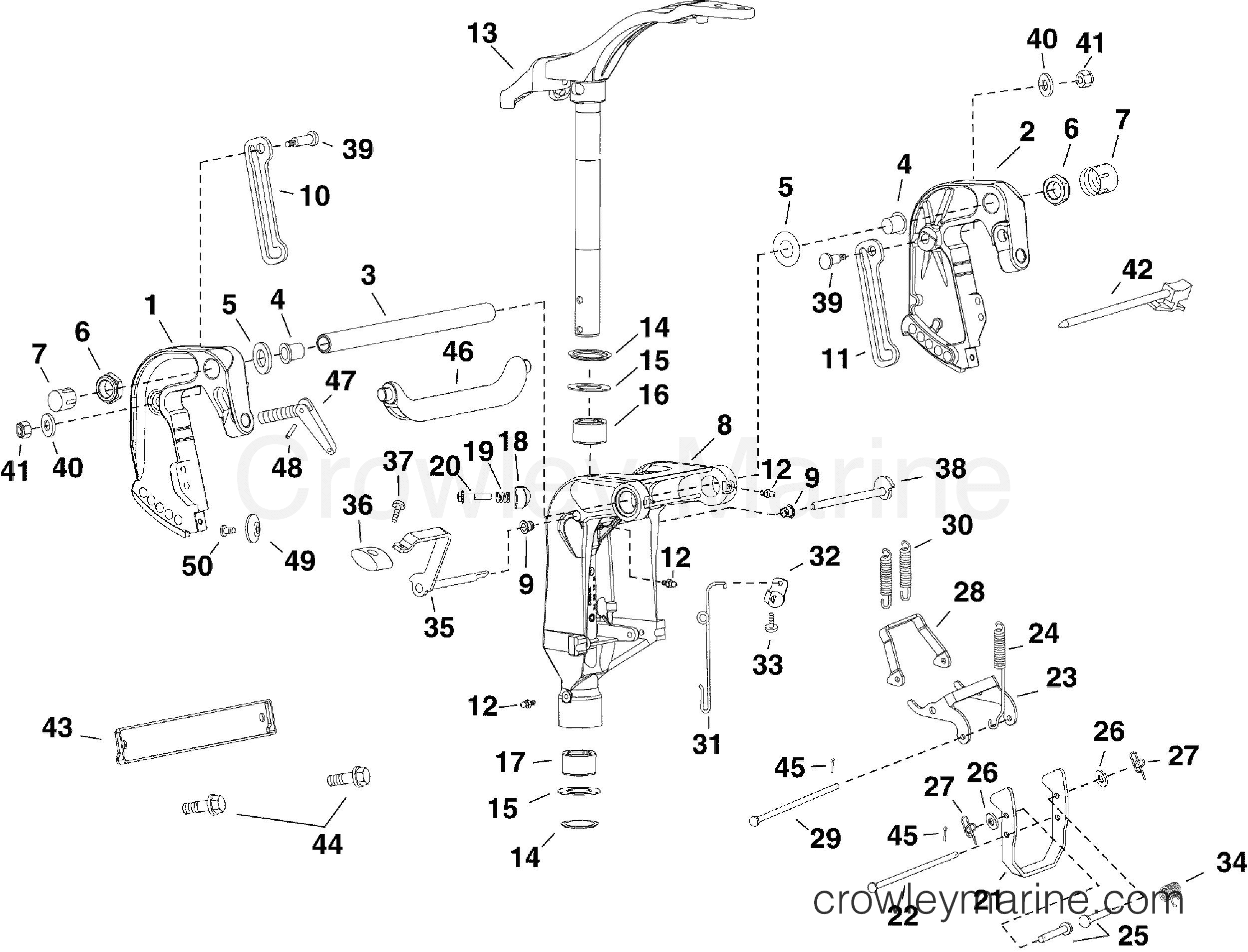 2011 Outboard 30 - E30DRIIG - SWIVEL BRACKET