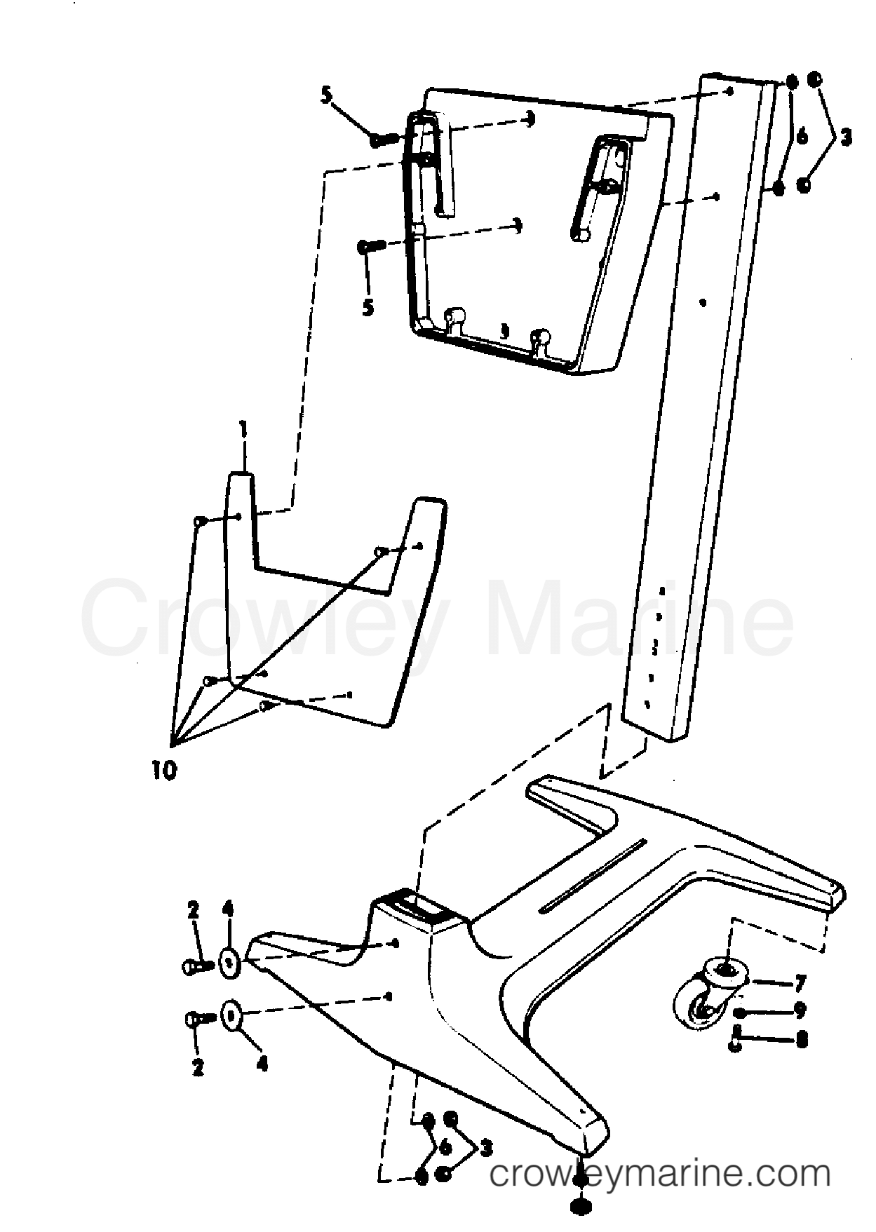 1982 Rigging Accessories - Miscellaneous - ENGINE DISPLAY STAND 55-235