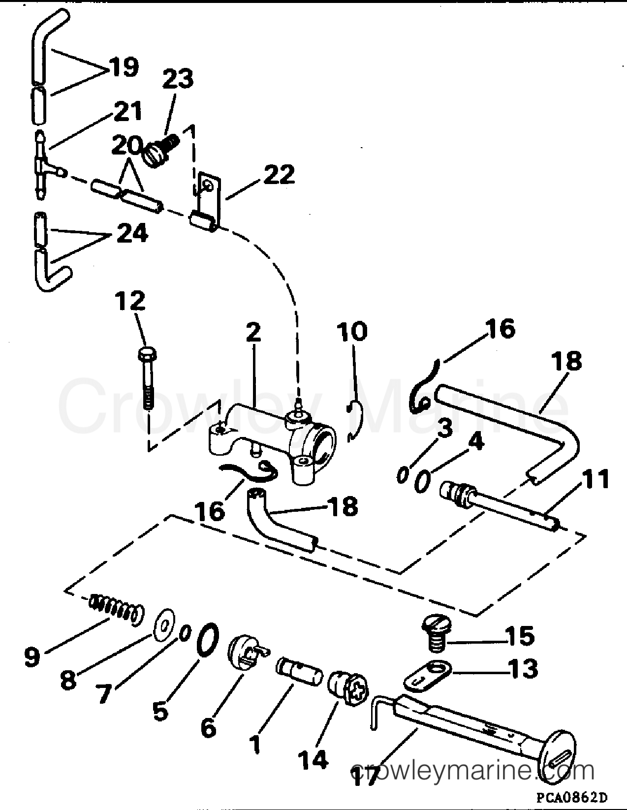 1996 Outboard 40 - SJ40RPH - PRIMER SYSTEM