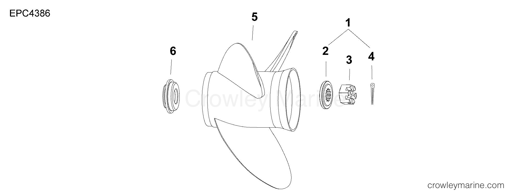 AF Outboard 30 - MFE - E30MALAFB - PROPELLER HARDWARE