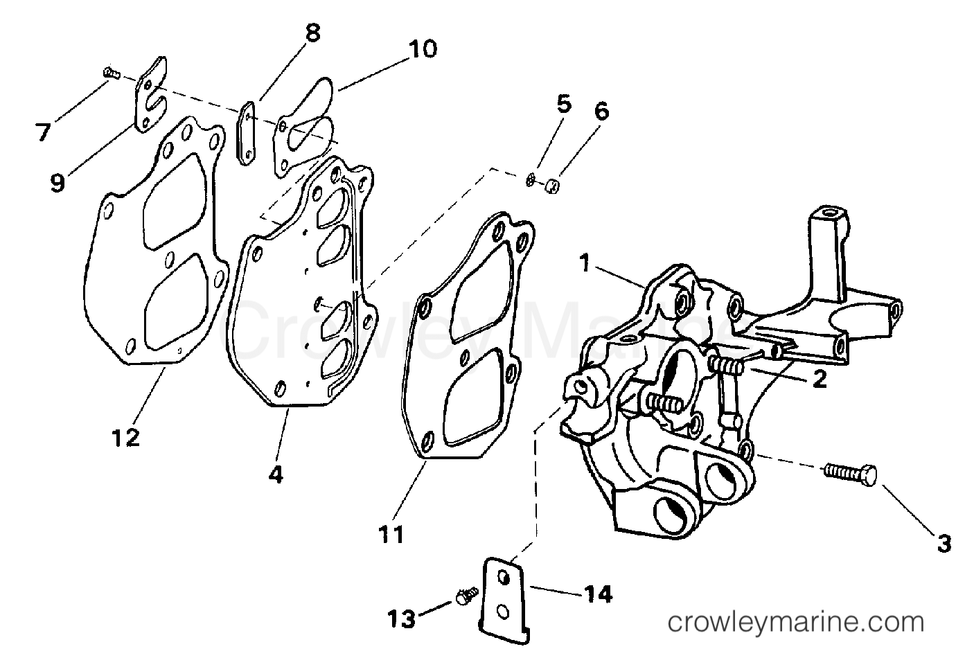 1998 Outboard 9.9 - J10EECC - INTAKE MANIFOLD