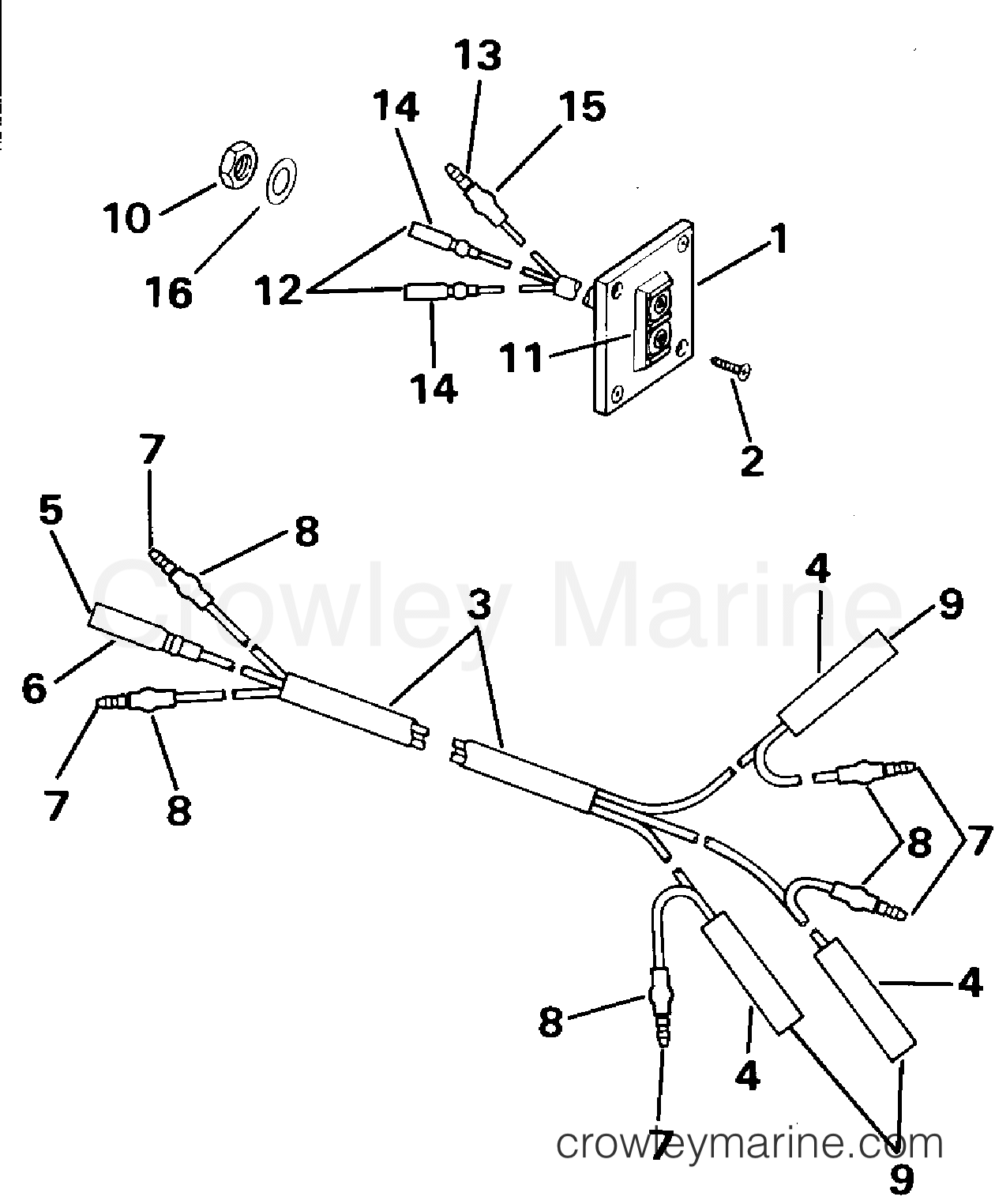 1995 Outboard 60 - J60TTLEOC - REMOTE TILT SWITCH KIT