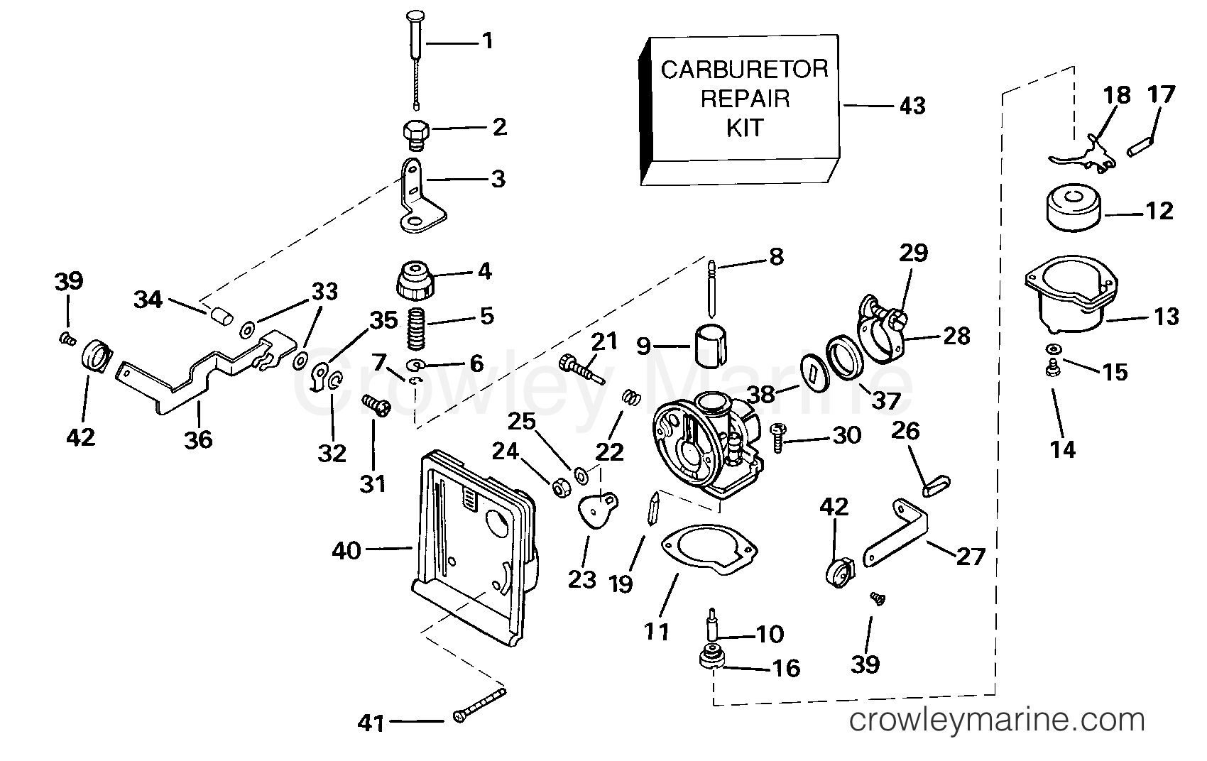 2000 Outboard 3 - J3WRSSC - CARBURETOR