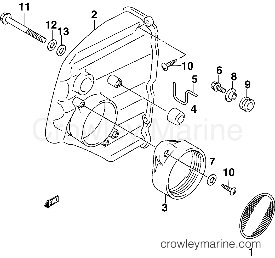 2005 Outboard 30 - J30PL4SOC - AIR SILENCER
