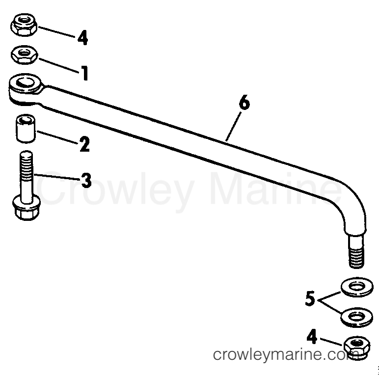 1987 Outboard 90 - J90MLCUR - STEERING CONNECTOR KIT
