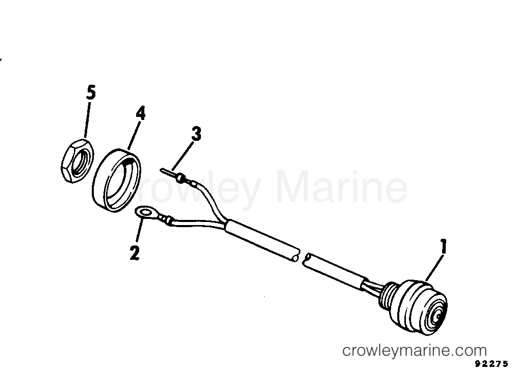 1979 Outboard 15 - 15905E - SHORTING SWITCH